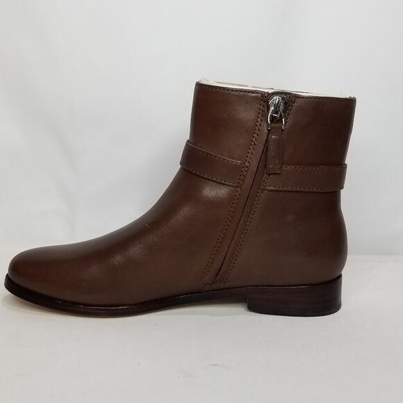 Ralph Lauren Women's Brooke Burnished Leather Bootie Size 5.5 Dark Mahogany NWT - Picture 4 of 9
